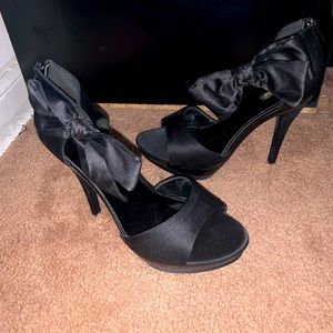 Black Heels with Bow